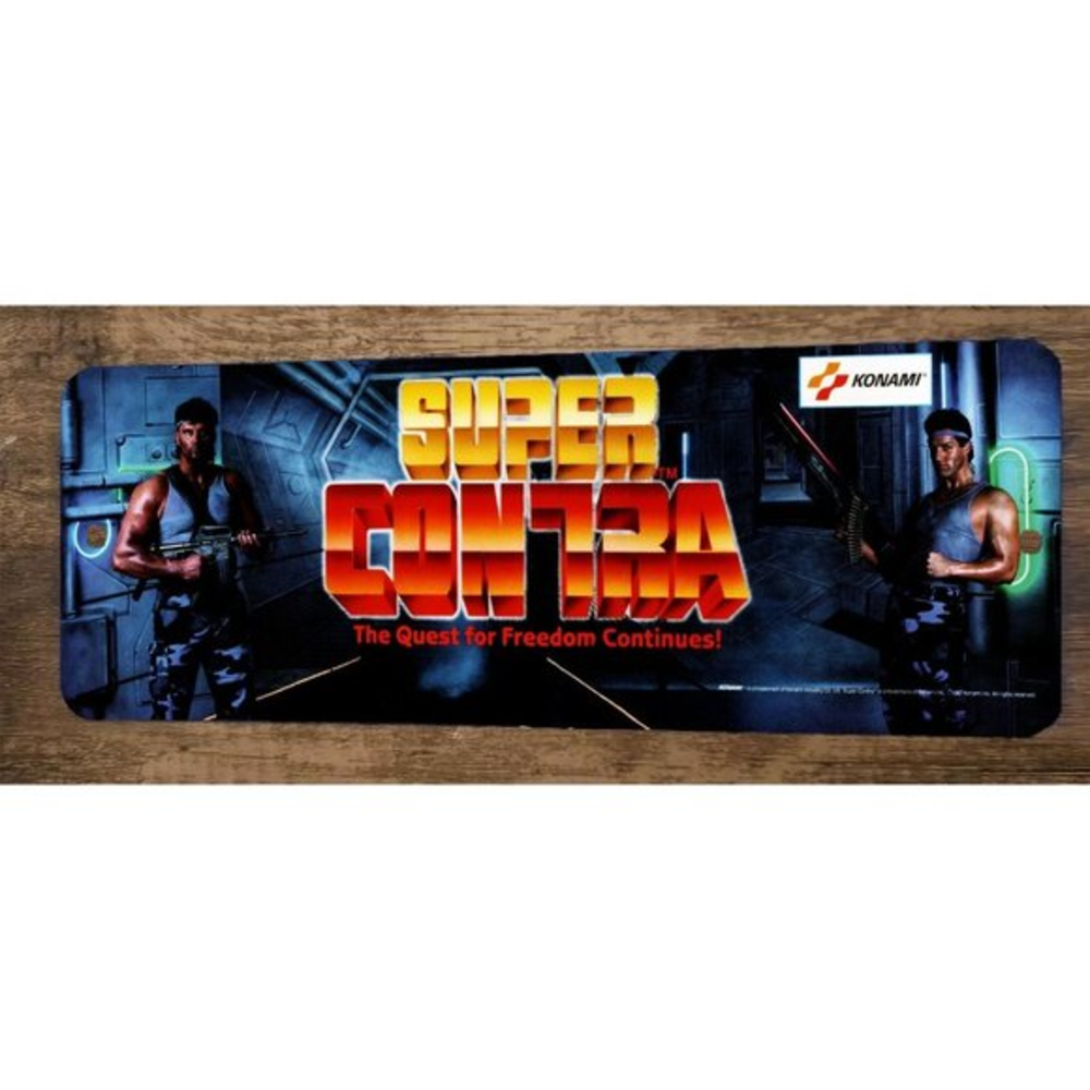 Super Contra‎ Arcade Video Game 4x12 Metal Wall Sign Poster